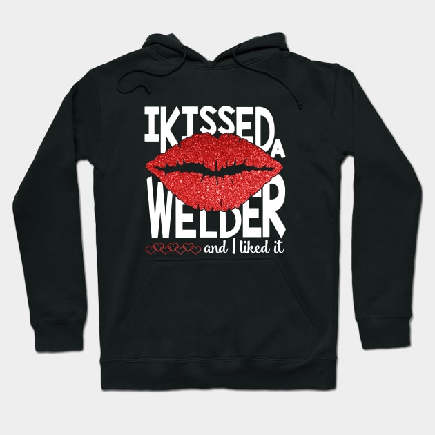 Welder Wife Proud Welder S Wife I Love My Welder Gifts For A Welder Pipeline Welder Gifts For Her Welding Welder Wife Hoodie by dieukieu81